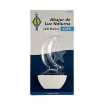 Abajur luz noturna led lua 127v 8675 brasfort
