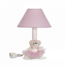 Abajur Madeira Bailarina Pequena Rosa Quarto Bebê Infantil Menina Abajur Madeira Bailarina Pequena Rosa Quarto Bebê Infantil Menina