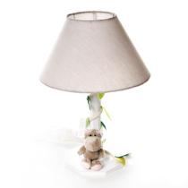 Abajur Madeira Floresta Hipopótamo Quarto Bebê Infantil Menino Abajur Madeira Floresta Hipopótamo Quarto Bebê Infantil Menino