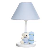 Abajur Madeira Urso Skate ul Quarto Bebê Infantil Menino