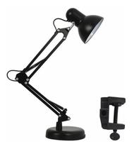 Abajur Mesa Articulavel Luminaria Pixar C/ Base Garra Preto