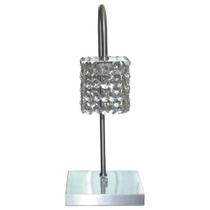 Abajur mesa Cristal 80 pedras 33 cm sala quarto Abajur mesa Cristal 80 pedras 33 cm sala quarto