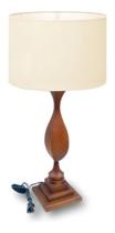 Abajur Mesa Sala Quarto Luxo Madeira 67cm Abajur Mesa Sala Quarto Luxo Madeira 67cm