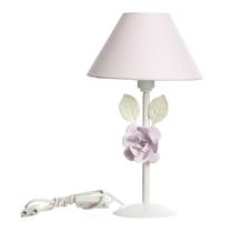 Abajur Metal Flor G Rosa Quarto Bebê Infantil Menina