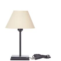 Abajur Moderno Base Preto Quadrada