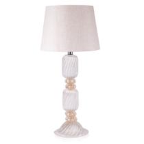 Abajur Murano Chiarezza Quartzo Pérola Abajur Murano Chiarezza Quartzo Pérola