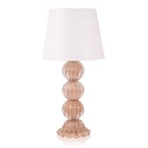 Abajur Murano Três Esferas Champanhe Abajur Murano Três Esferas Champanhe