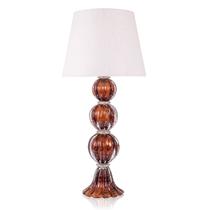 Abajur Murano Três Esferas Garnet Abajur Murano Três Esferas Garnet