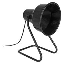 Abajur Para Lampadas Infravermelho Preto - Led Bulbo - E27