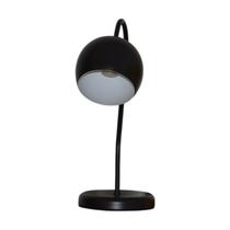 Abajur Para Mesa e Escrivaninha Modelo Bolinha - Preto Abajur Para Mesa e Escrivaninha Modelo Bolinha - Preto