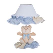 Abajur Para Quarto de Bebê Fofuchos Azul 01 Peça - Coleção Luxo - Happy Baby