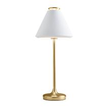 Abajur Piccolo Branco Dourado 58cm 40w E27 - Mv003w - Bella - BELLA ILUMINAÇÃO