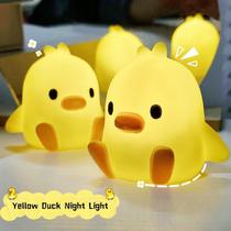 Abajur Pintinho Luminária Amarela De Iluminação Cabeceira Decoração