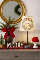 Abajur Provençal Luminaria Classica Natalina Decoraçao Natal Abajur Provençal Luminaria Classica Natalina Decoraçao Natal