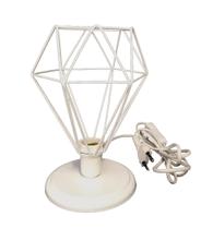 Abajur Retrô Aramado Diamante Branco Abajur Retrô Aramado Diamante Branco