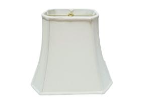 Abajur Royal Designs Retangular Cut Corner Branco 30 cm