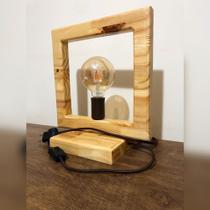 Abajur Rustico de Mesa