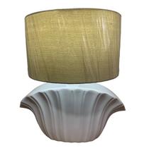 Abajur Sala Quarto Grande Ceramica Branco Decoraçao Oferta