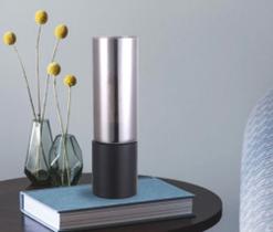 Abajur Spire preto com vidro fumê D9XA30cm 1E27 QAB1325FM - STUDIOLUCE