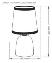 Abajur Taschibra Glenda Branco E27 Bivolt - Leveza e Sofisticação Abajur Taschibra Glenda Branco E27 Bivolt - Leveza e Sofisticação