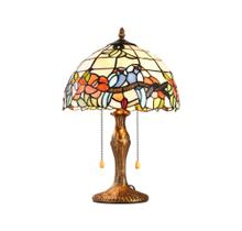 Abajur Tifany Classico Colorido Base Metal Formosa