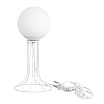 Abajur Torre Branco Bolinha Orby Maravilhoso