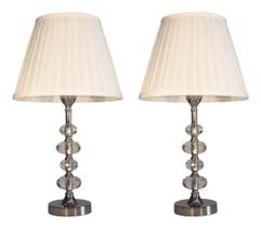 Abajur Touch Decorativo Sala Quarto Cristal 54 Cm