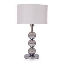 Abajur Três Bolas Metal Cromado