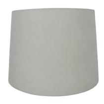 Abajur Urbanest French Drum em Camurça Prata 25x30x22 cm Abajur Urbanest French Drum em Camurça Prata 25x30x22 cm