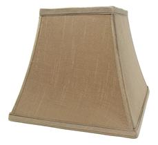 Abajur Urbanest quadrado 13 x 23 x 20 cm em seda sintética taupe
