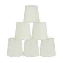 Abajures de candelabro Lampwell VIRGO Clip-on, conjunto de 6 bege Abajures de candelabro Lampwell VIRGO Clip-on, conjunto de 6 bege