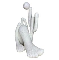 Abaporu Escultura Tarsila Amaral Branco Chapisco Em Gesso Branco Abaporu Escultura Tarsila Amaral Branco Chapisco Em Gesso Branco