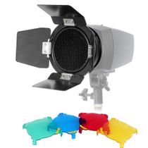 Abas Barndoor Godox Filtros De Cor E Colmeia Para Flash K150 250di