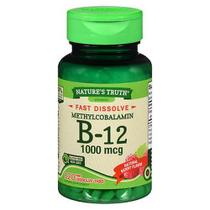 Abas de dissolução rápida Nature's Truth B-12 Sabor a frutos silvestres naturais 120 comprimidos da Nature's Truth (pacote com 4)