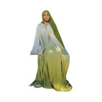 Abaya Feminina De Manga Longa Solta Do Oriente Médio, Kaftan Elegante Turco, Vestido Maxi Islâmico