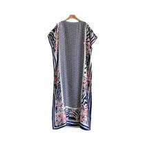 Abaya Islâmica Feminina De Verão Com Manga Curta Em Algodão Dubai Com Estampa Dourada Vestido Maxi