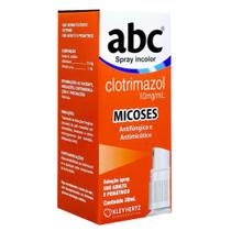 ABC Clotrimazol Spray Incolor Micose Antifungos Fungos 30Ml
