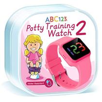 ABC123 Potty Training Watch 2- Bebê Lembrete Temporizador Resistente à Água para Treinamento de Vaso Sanitário Crianças e Crianças (Rosa)