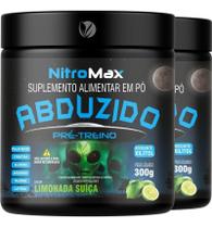 Abduzido Pré-Treino 300G Limonada Suíça Kit 2 Potes