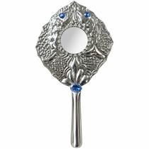 Abebê (Espelho) de Aço Luxo com Pedra Azul Iemanjá Proteção Equilíbrio Espiritual Abebê (Espelho) de Aço Luxo com Pedra Azul Iemanjá Proteção Equilíbrio Espiritual