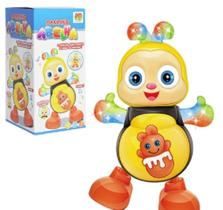 Abelha Dançante Happy bee Brinquedo Musical Anda Dança Mexe Luz E Som