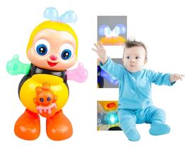 Abelha Dançarina C/ Som E Luz Dançante Anda Mexe Sonoro INTERATIVO