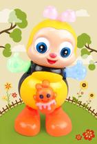 Abelha Dance Brinquedo Musical Anda Dança Mexe Luz E Som