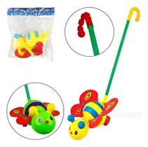 Abelha De Empurrar Com Cabo + Som Colors 51x42cm Infantil