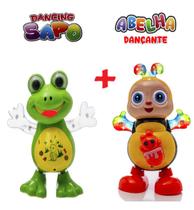 Abelha E Sapo Bichinhos Dançantes Para Crianças 1 2 3 Anos - DM Toys