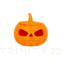 Abobora Halloween Balde Decoração Bruxas Porta Doces - 10cm - Trinity 3D