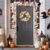 Abóboras brancas Garland JOYWU Fall Maple Leaf de 3,5 m