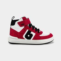 Abotinado Infantil Bibi B College Vermelho com Branco Abotinado Infantil Bibi B College Vermelho com Branco