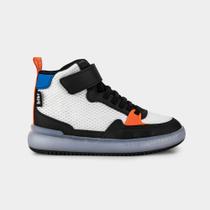 Abotinado Infantil de Luz High Sneakers Preto