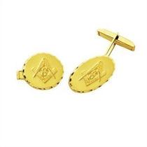 Abotoadura Maçonaria em Ouro 18K - K7300